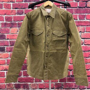 Filson Eagle Harbor Waxed Jac-Shirt, Tan - Medium